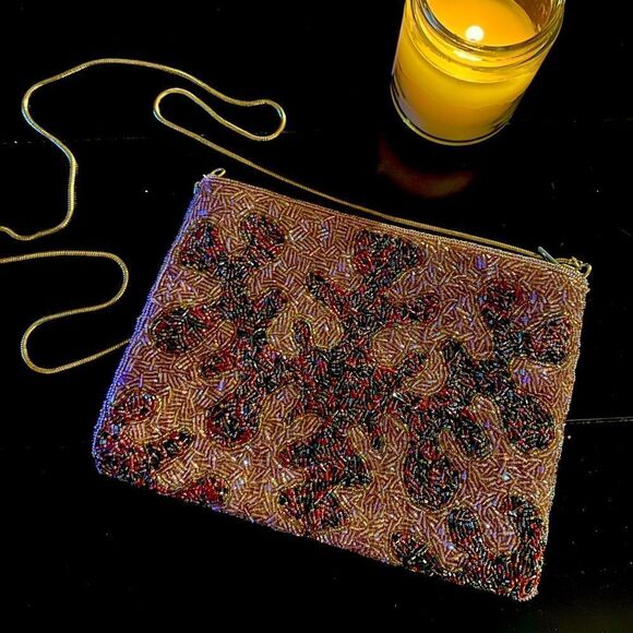La Regale Sequin Crossbody Bag Vintage - Picture 1 of 5